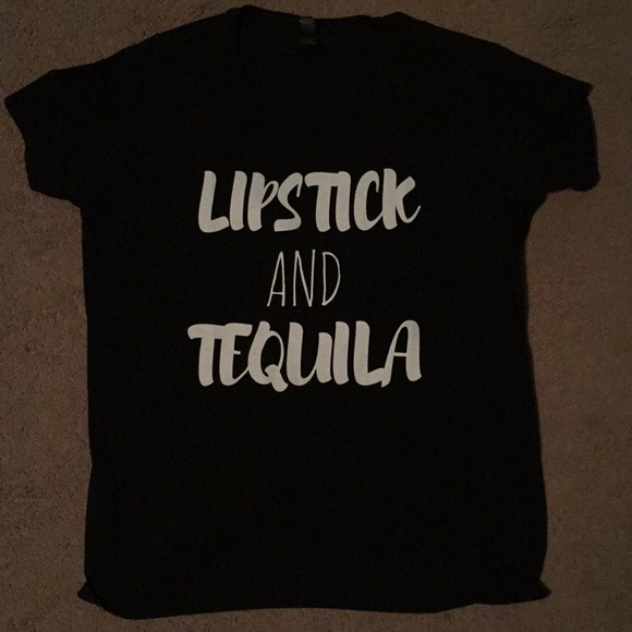 Anvil Tops - Lipstick and Tequila T-shirt 💄